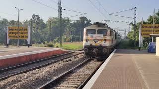 FAREWELL DAY RPM WAP7 37213 12512 KCVLGKP RAPTISAGAR EXPRESS ARRIVING KAYAMKULAM JUNCTION [upl. by Tubb442]