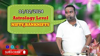 nifty50 banknifty Astrology Levels 11 Dec 2024 CONTACT 7717756371 FOR SEAT BOOKING [upl. by Atiuqes]