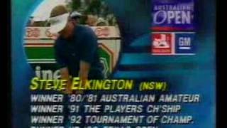 Steve Elkington 1st Tee Australian open 1992 [upl. by Kra]