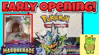 We got the NEW Pokemon SET EARLY Twilight Masquerade Box OPENING [upl. by Owena985]