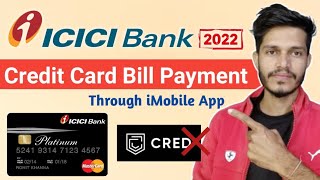 How To Pay Icici Credit Card Bill Through Imobile App  Icici Bank Credit Card Bill Payment [upl. by Bogey]