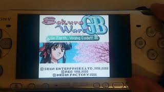 GBC emulation test on PSP3000 in RetroArch Gambatte and mGBA [upl. by Auka]