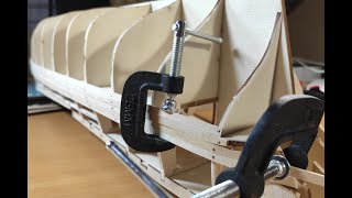 Endeavour  154 Scale Model  Step By Step Video Build  Beginning The Planking Part  4 [upl. by Kristel]