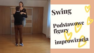 Taniec Swing podstawowe kroki  proste figury i tańczymy [upl. by Fiorenze265]