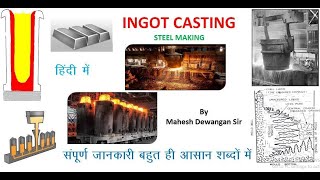 Ingot Casting II Hindi II Steel Making [upl. by Disharoon458]