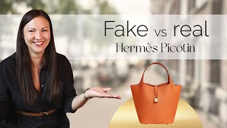 Hermés Picotin  fake vs real [upl. by Annuaerb520]