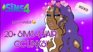 😱😍20 SIMS 4 CUTE HAIR CCLINKS [upl. by Derfliw479]