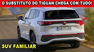 🚨NOVO VW TAYRON O SUBSTITUTO DO TIGUAN CHEGA COM TUDO [upl. by Noskcire413]