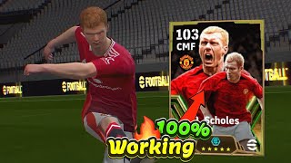 Trick To Get 103 Rated Epic P Scholes In eFootball 2024 Mobile 🔥🔔 [upl. by Gellman]