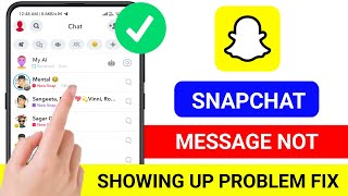 how to fix snapchat messages not showing  snapchat messages not showing up problem solve [upl. by Snowber]