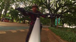 4k Bike Ride Park Ibirapuera 47 Sound City ASMR 4K [upl. by Yee539]