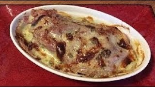 Recette de mon ESCALOPE DE VEAU SARLADAISE GRATINÉE AU BLEU [upl. by Elsworth]