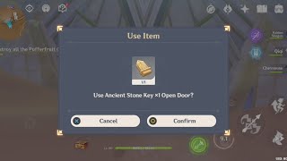 how to get ancient stone key  genshin impact sumeru [upl. by Corydon]