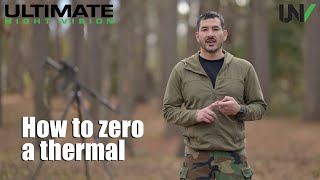 How to Zero a Thermal Scope  Best Way to Sight In Quick and Easy [upl. by Foss]