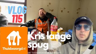 VLOG 115 KRIS LANGE SPUG EN THUISBEZORGD OP DE KLUS IN DE REGEN [upl. by Tecu]