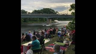 Water ski show at Jumpin Jacks on the Mohawk River 62824 [upl. by Nahtiek]