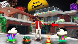 GTA 5  Franklin Shinchan amp Pinchan Celebrate Diwali In GTA 5 [upl. by Mullac82]