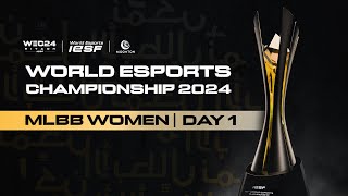 🔴 LIVE  IESF WEC 2024  MLBB WOMEN DAY 1  Bahasa Indonesia [upl. by Cherie375]