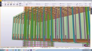 Reinforced Concrete Bridge part of TAP TransAdriaticPipeline made in Tekla Structures 2017 [upl. by Judith]