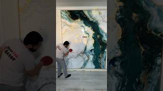 FANTASTIC VENETIAN PLASTER STUCCO ABSTRACT EFFECT SUPER GLOSS [upl. by Aicenad]