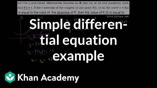 Simple Differential Equation Example [upl. by Casta]