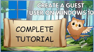 How To Create A Guest User On Windows 10  Guide Glimpse [upl. by Lynea]