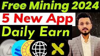 Top 5 Crypto Mining Apps 2024  New Crypto mining App 2024  Free crypto Mining App 2024 [upl. by Urdna]