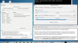 Real time CW SIDETONE monitoring from your computers SOUND CARD INPUT using PULSEAUDIO [upl. by Aruabea913]