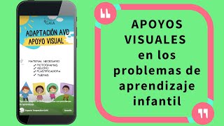 Tipos de apoyos visuales para niños con problemas de aprendizaje [upl. by Aimil]