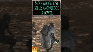 Checkout the spell KNOWLEDGE IS POWER from the Skyrim Spell Mod APOCALYPSE shorts [upl. by Akcirahs]