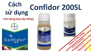 Cách sử dụng Confidor trên từng loại cây trồng hoa lan cây cảnh  Dược sĩ cây trồng [upl. by Aiotal]