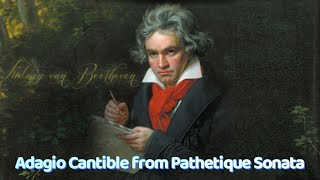 Adagio Cantabile from Pathetique Sonata Op 13 Second Movement  Easy [upl. by Ury]