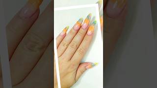 How to do Gradient nails OMBRE nail art nails naildesign nailart nailtutorial gelnails shorts [upl. by Carny]