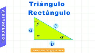 Ángulos y lados de un triángulo rectángulo [upl. by Miquela]