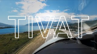 Cockpit POV  Landing and Takeoff  Tivat Montenegro [upl. by Alywt]