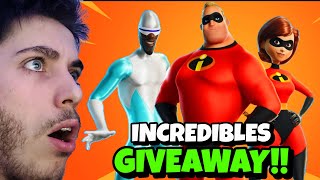 INCREDIBLES X FORTNITE  SKIN GIVEAWAY AT 50 LIKES 🎁 shorts fortnite [upl. by Goddart]