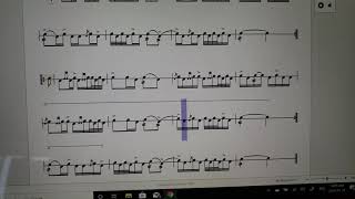 Sandys New Chanter Snare Score [upl. by Shela]