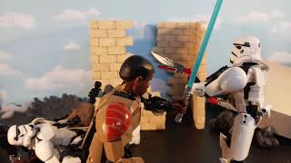 Finn vs Stormtrooper stop motion recreation noahfilms stop motion contest [upl. by Lig]