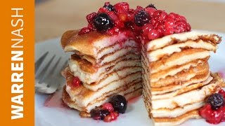 Protein Pancakes Recipe with Protein Powder  In 60 seconds  Recipe by Warren Nash [upl. by Emily]