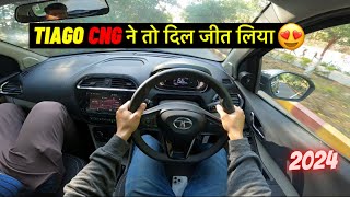 New 2024 Tiago iCNG Phase 2 Drive🔥  Tata Tiago Drive 2024 [upl. by Aldous175]