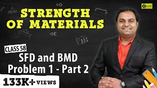 SFD and BMD  Problem 1  Part 2  Shear Force and Bending Moment Diagram  Strength of Materials [upl. by Chow550]