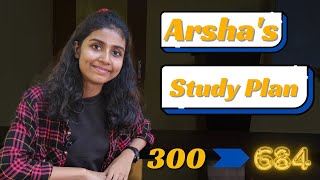 FROM 300 TO 684  NEET 2024 TOPPER ARSHA STUDY PLAN  SINI AND UJJWALA CLASSES [upl. by Ivan]