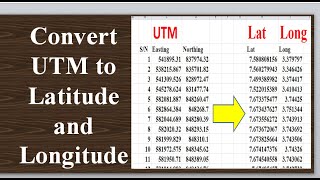 Convert UTM to Latitude and Longitude Coordinates conversion [upl. by Ragland344]