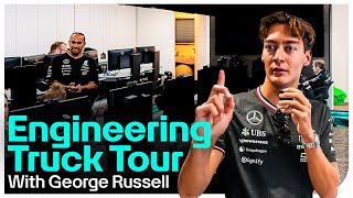 Chaotic Engineering Truck Tour with George Russell [upl. by Jezabelle]