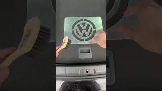 Remove and apply a new trunk mat logo 👀🔥 satisfyingvideo automobile [upl. by Sherfield]