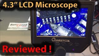 281 Mustool G600 43 Inch LCD Microscope Review and Silicon Soldering Mat Review [upl. by Wauters]