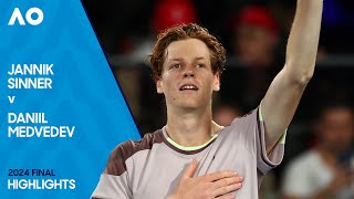 Jannik Sinner v Daniil Medvedev Highlights  Australian Open 2024 Final [upl. by Tonl]