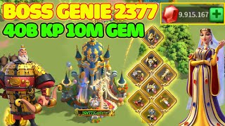 Rise of Kingdoms Genie 2377 Review Account  SUPER STRONG Full Talent Level 5 [upl. by Anerys]