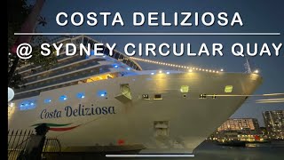 Costa Deliziosa arriving Sydney docking  Beautiful Circular Quay [upl. by Unity]