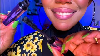 ASMR  Up Close Personal Attention Putting Mascara On You Blink Trigger Breathy Whispers [upl. by Jackson]